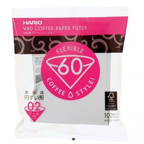 Papierové filtre Hario V60-02 100 ks, biele (VCF-02-100W)