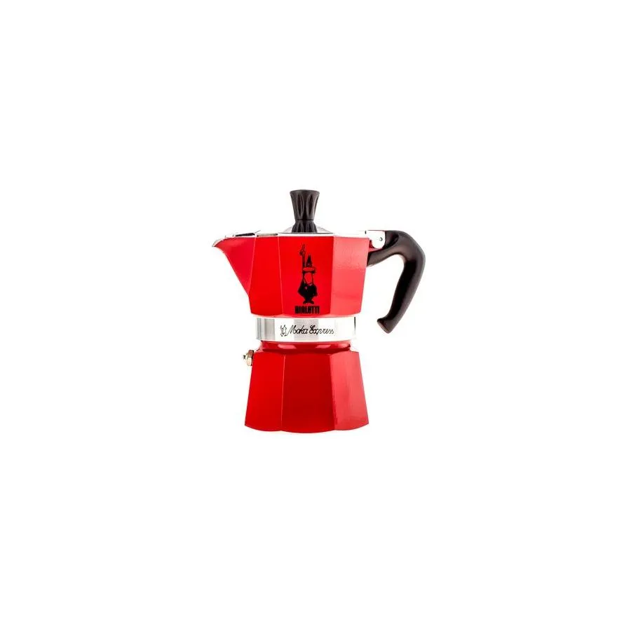 Bialetti Moka Express 3 moka kanvica červená