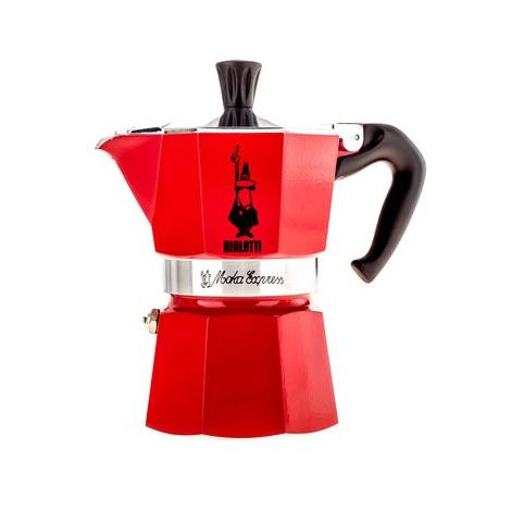 Bialetti Moka Express 3 moka hrniec červený