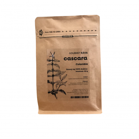 Cascara Colombia, kávový čaj, 100g