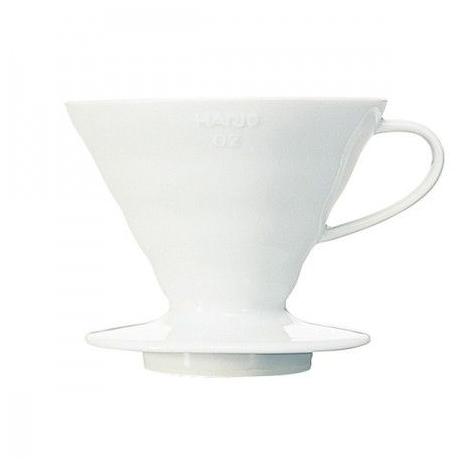 Hario dripper V60-02 keramický - biely (VDCR-02-W)