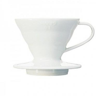 Hario dripper V60-01 keramický - biely (VDC-01W)