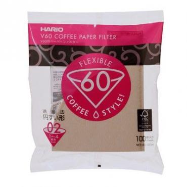 Papierové filtre Hario V60-02 100 ks, nebielené (VCF-02-100M)