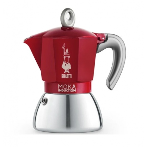 Bialetti Moka Induction 6 šálok červená NOVINKA