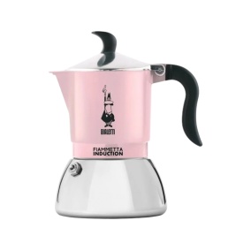 Bialetti Moka Induction Fiammetta - 2 šálky ružová NOVINKA