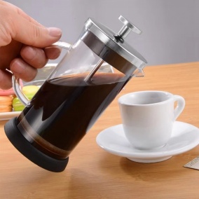 French press 350 ml Kaffia čierna nerezová oceľ